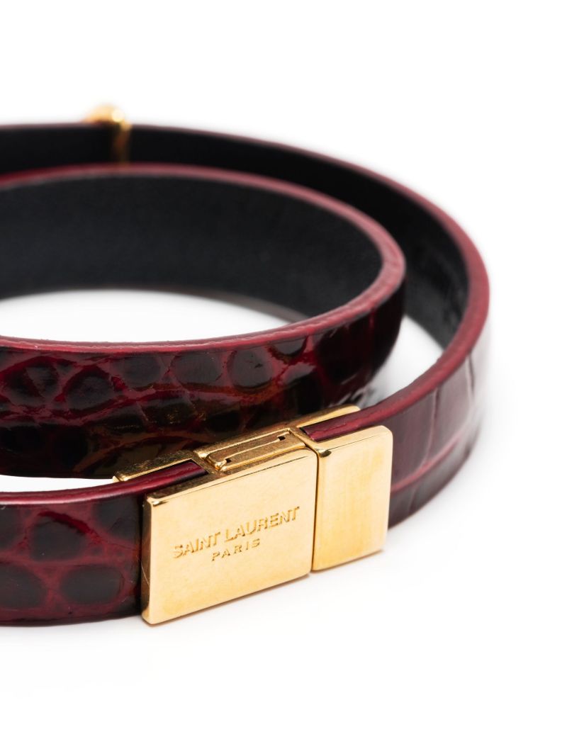 Red Opyum Leather Bracelet