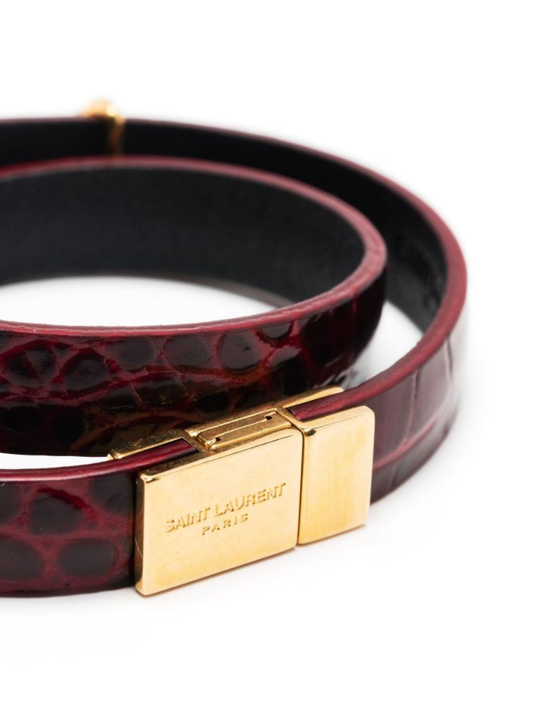 Red Opyum Leather Bracelet