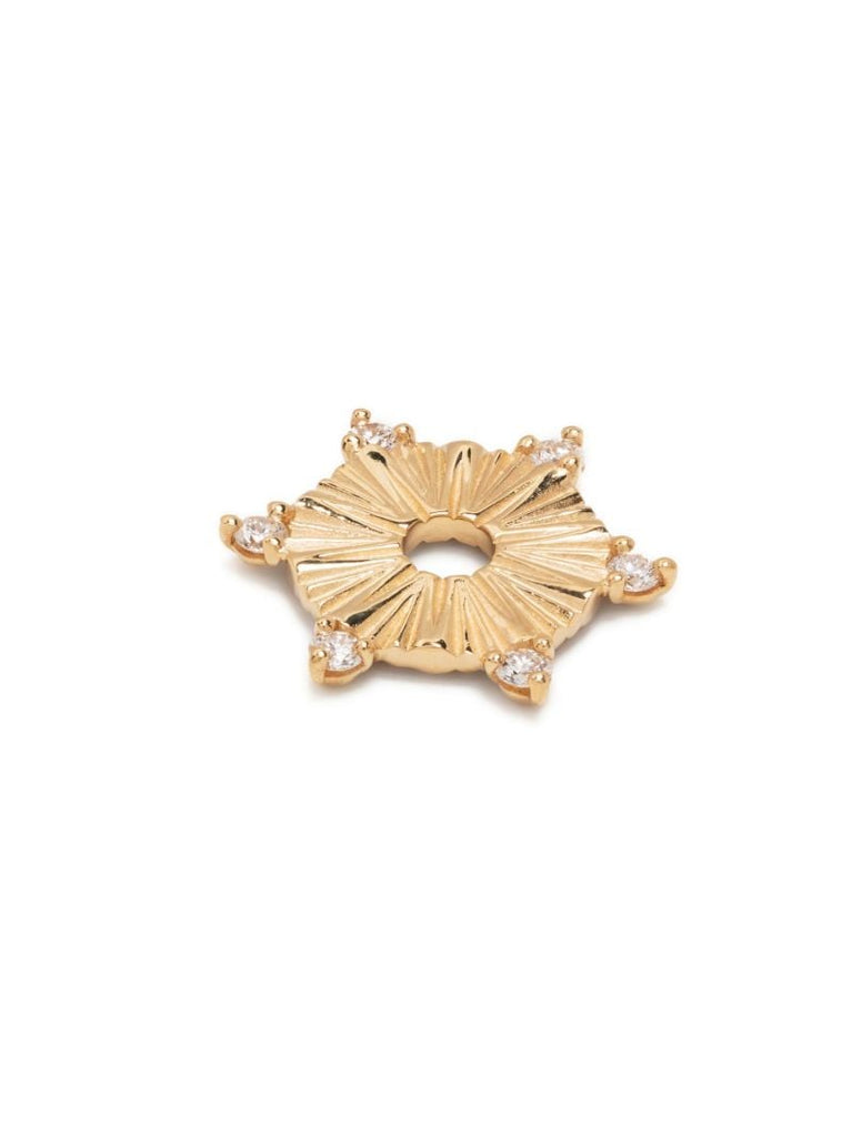 18k Yellow Gold Small Element Diamond Charm