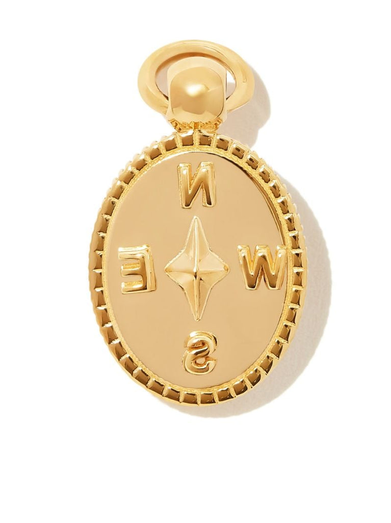 18k Yellow Gold Internal Compass Miniature Charm