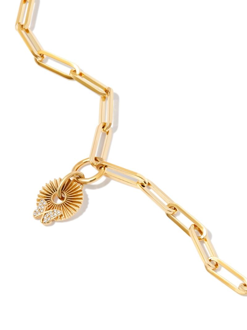 18k Yellow Gold Butterfly Reverie Classic Chain Bracelet