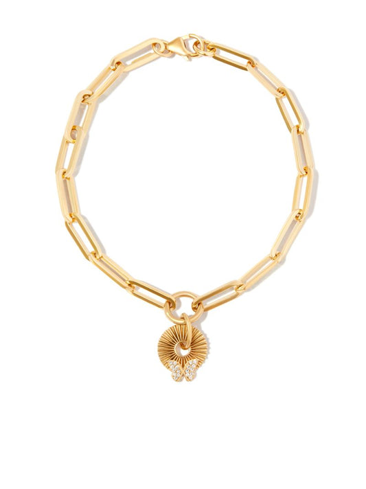 18k Yellow Gold Butterfly Reverie Classic Chain Bracelet