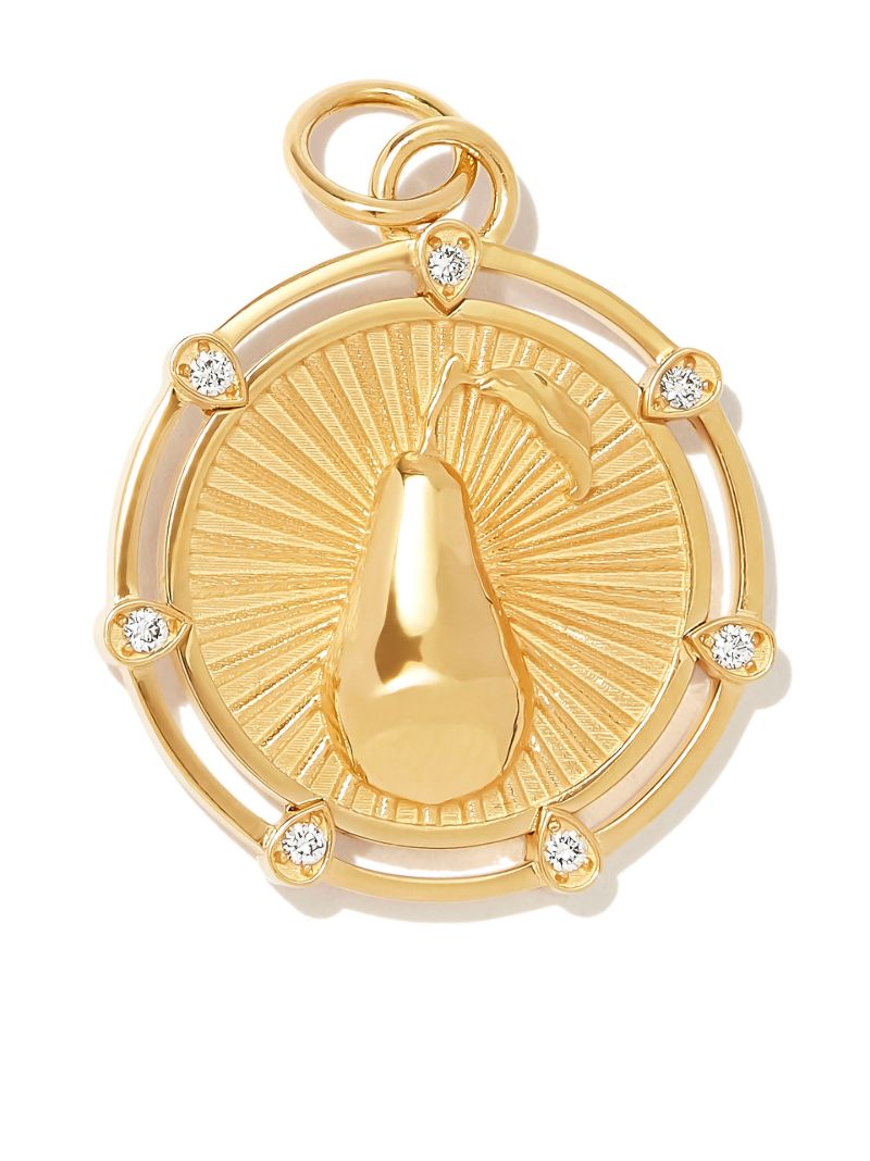 18k Yellow Gold Medium Forever & Always a Pair Medallion Charm