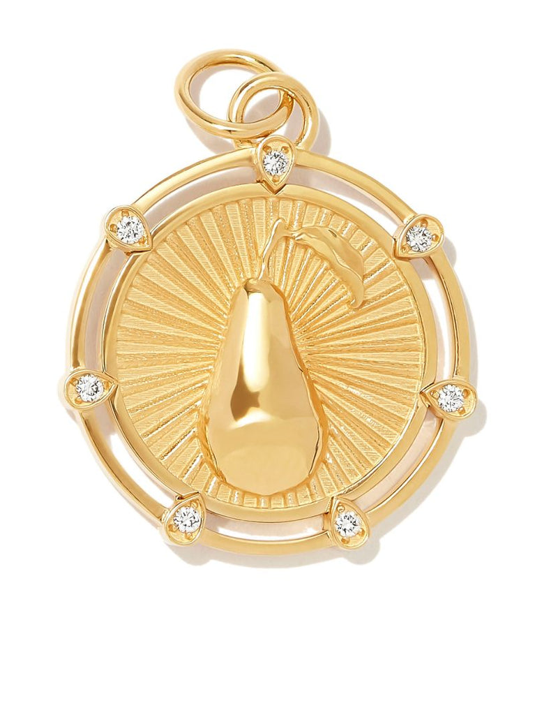 18k Yellow Gold Medium Forever & Always a Pair Medallion Charm
