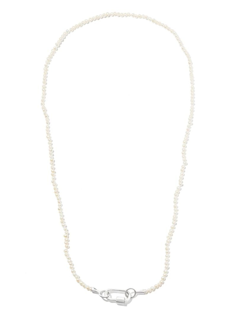 14k White Gold Itty Bitty Babylock Pearl Necklace