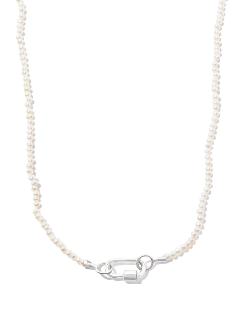 14k White Gold Itty Bitty Babylock Pearl Necklace
