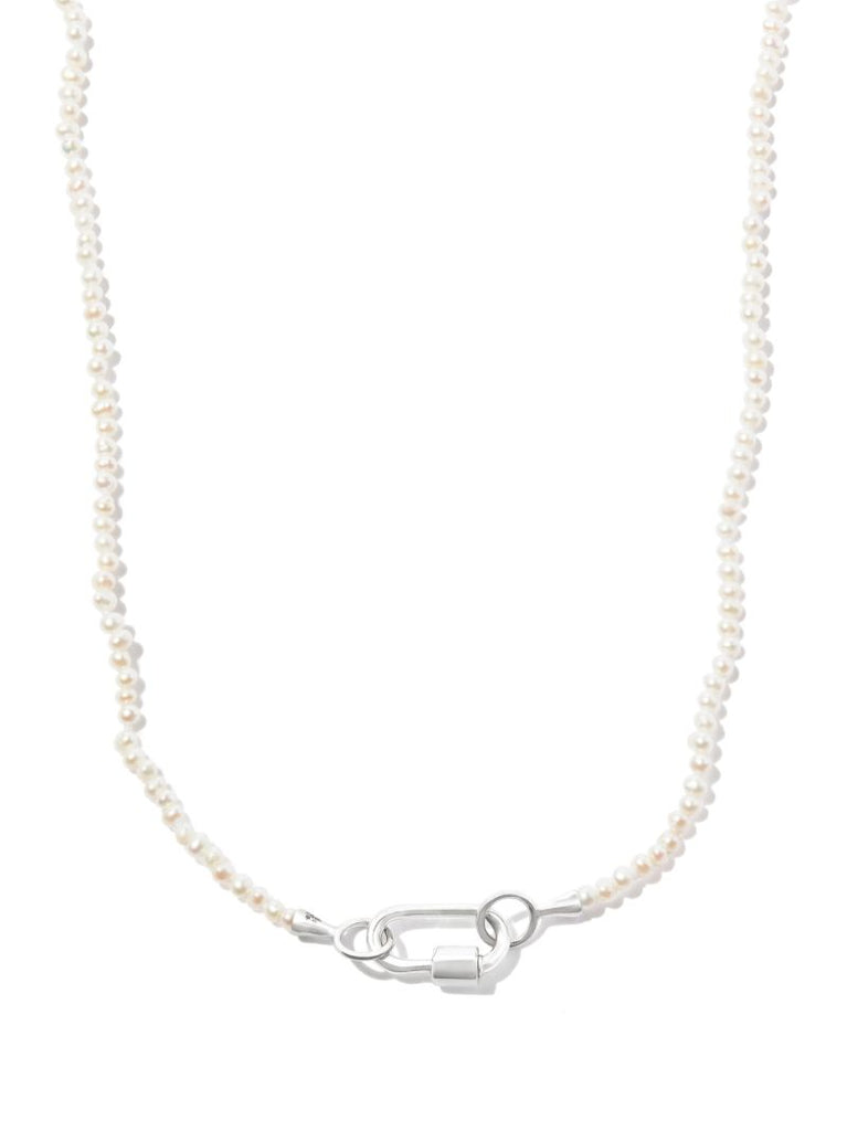 14k White Gold Itty Bitty Babylock Pearl Necklace