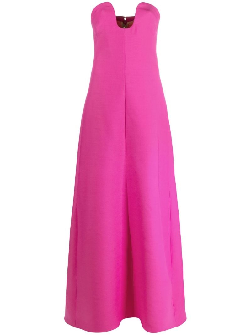 Pink Sweetheart Neck Gown