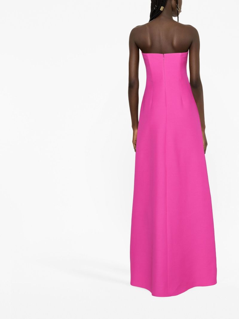 Pink Sweetheart Neck Gown