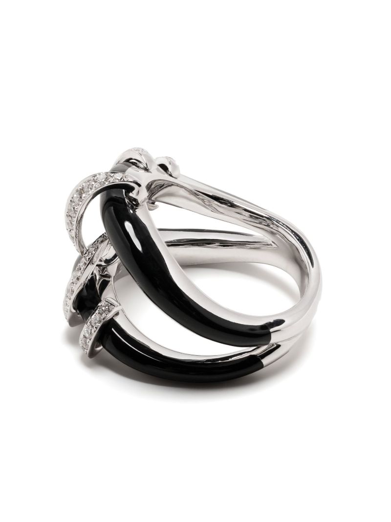 18k White Gold Oui Diamond Ring