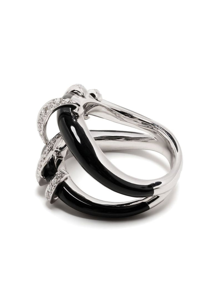 18k White Gold Oui Diamond Ring
