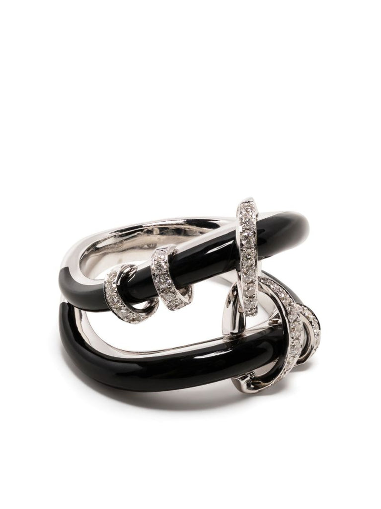 18k White Gold Oui Diamond Ring