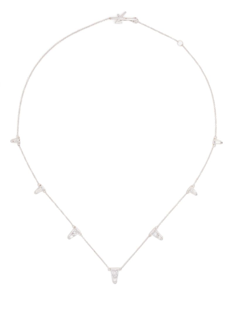 18k White Gold Energy Diamond Necklace
