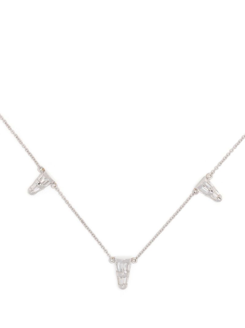 18k White Gold Energy Diamond Necklace