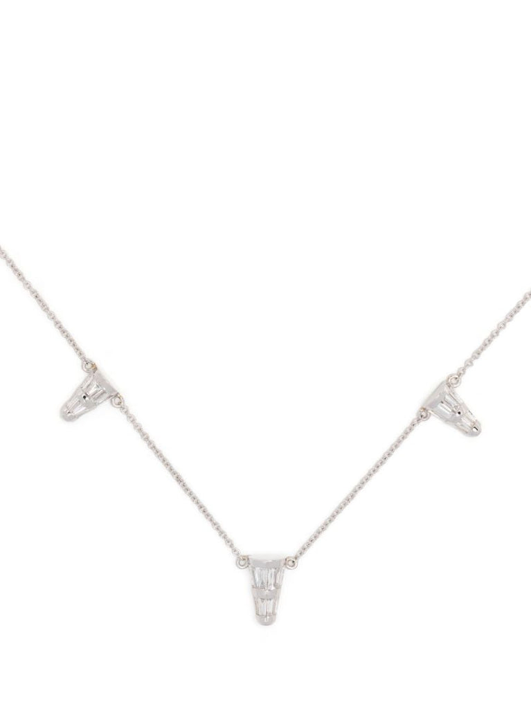 18k White Gold Energy Diamond Necklace