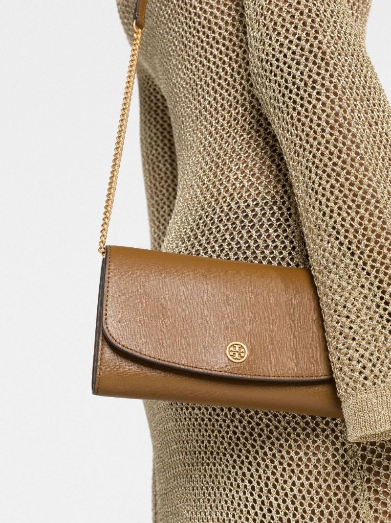 Brown Robinson Leather Shoulder Bag