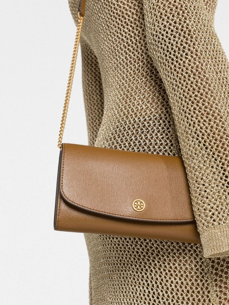 Brown Robinson Leather Shoulder Bag
