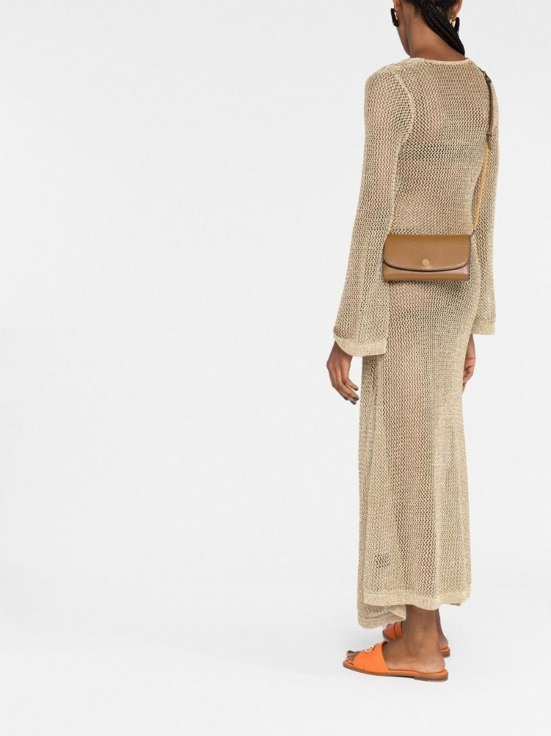 Brown Robinson Leather Shoulder Bag