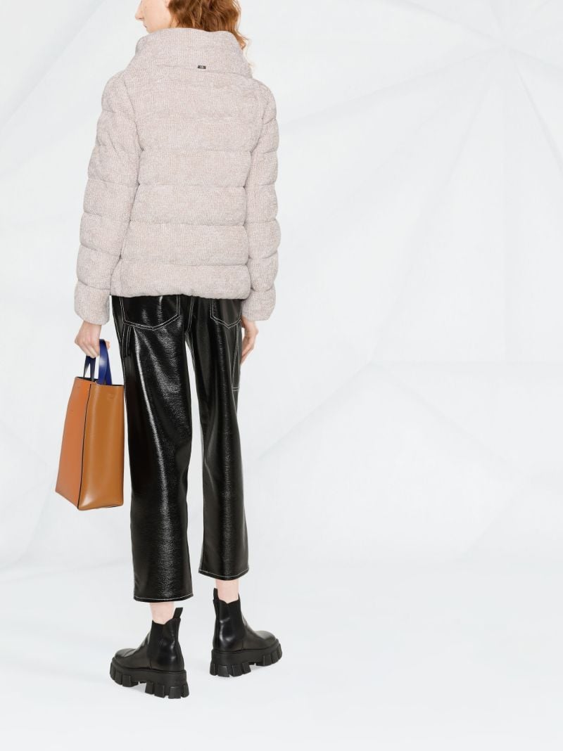 Neutral Textured Puffer Jacket