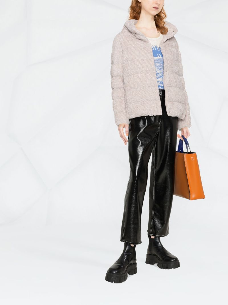 Neutral Textured Puffer Jacket