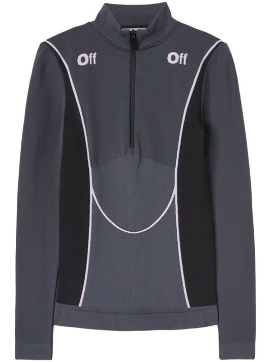 Grey Ski Seaml Off Performance Top
