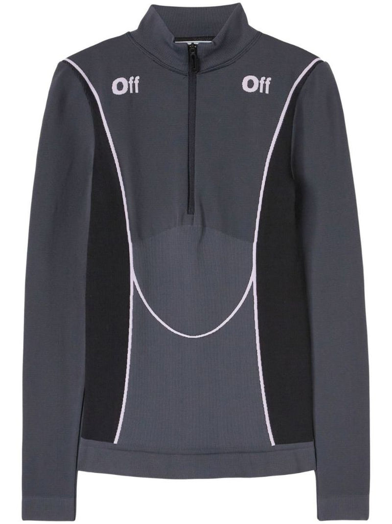 Grey Ski Seaml Off Performance Top