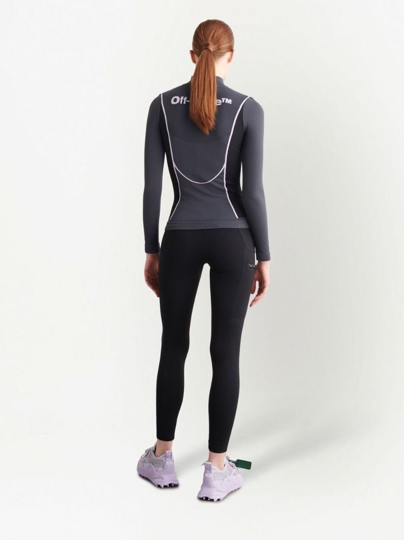 Grey Ski Seaml Off Performance Top