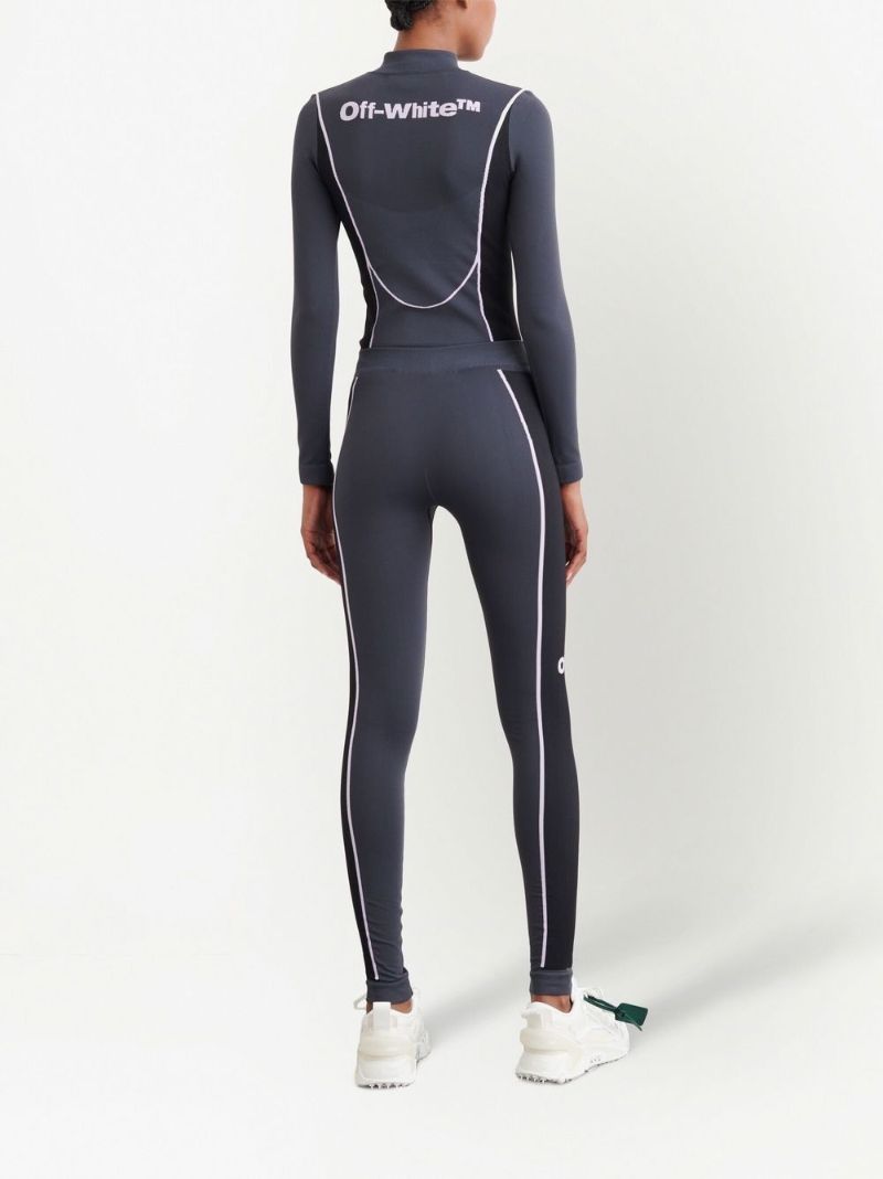 Grey Ski Seaml Off Bounce Performance Leggings