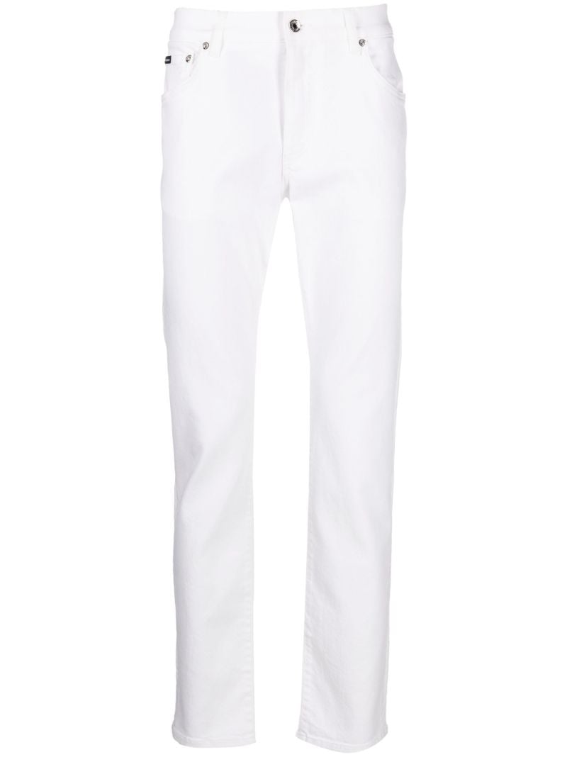 White Slim Leg Jeans