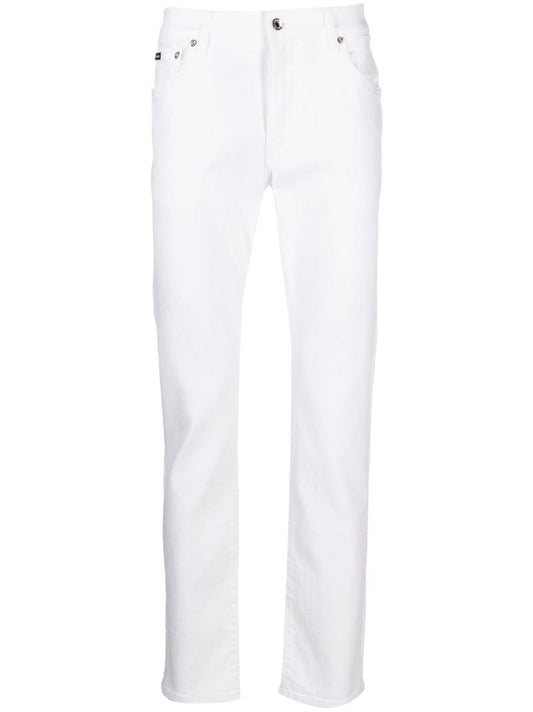 White Slim Leg Jeans