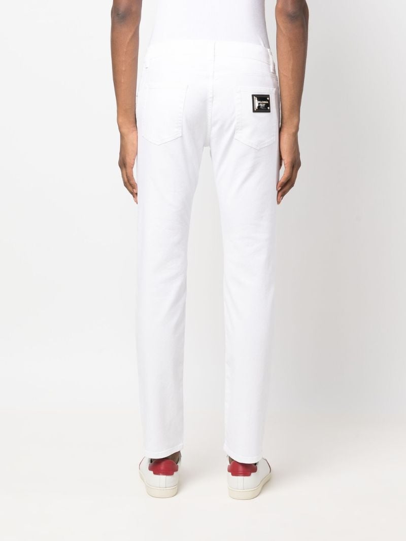 White Slim Leg Jeans