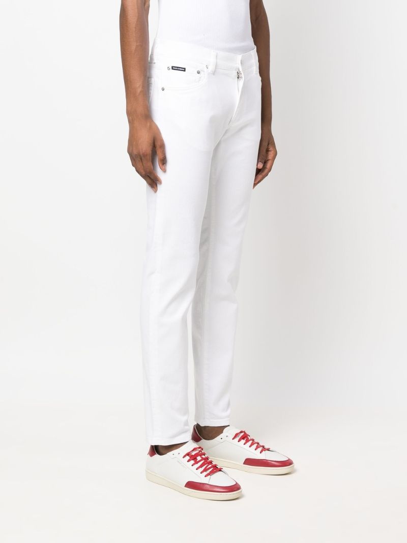 White Slim Leg Jeans