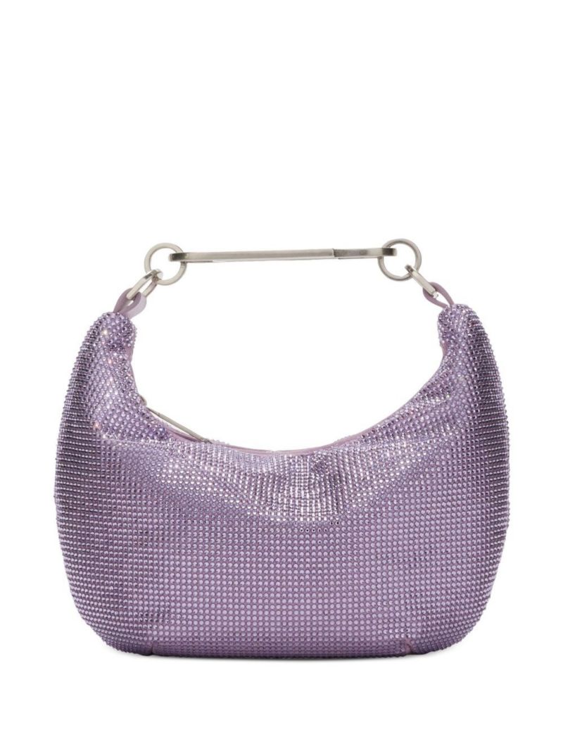 Purple Paperclip 20 Crystal Mini Hobo Bag