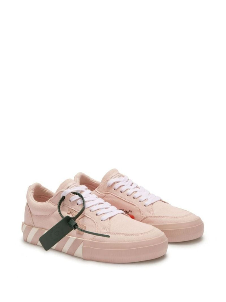 Pink Vulcanised Low Top Sneakers