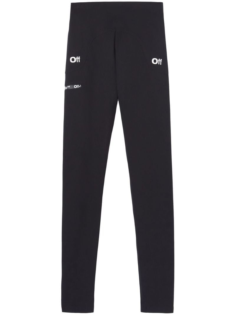 Black Scuba Logo Leggings