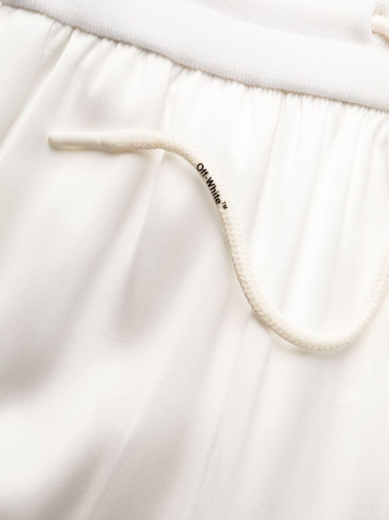 White Duchesse Cargo Trousers
