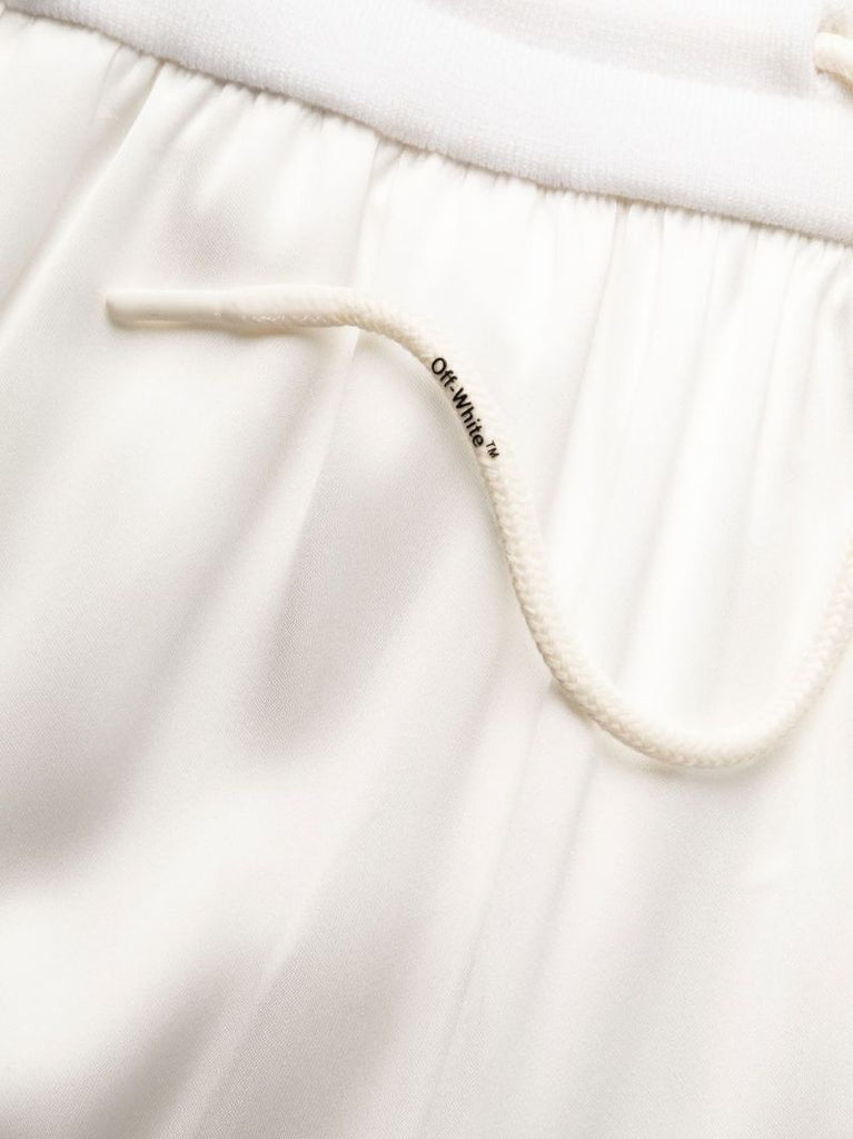 White Duchesse Cargo Trousers