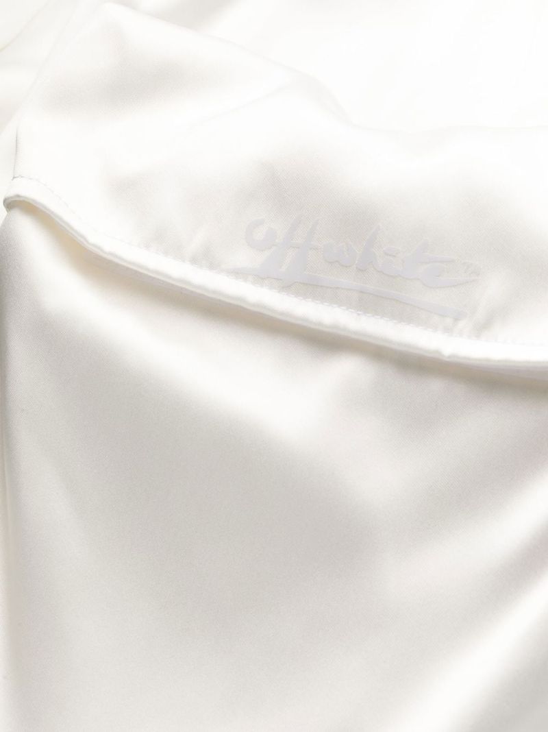 White Duchesse Cargo Trousers