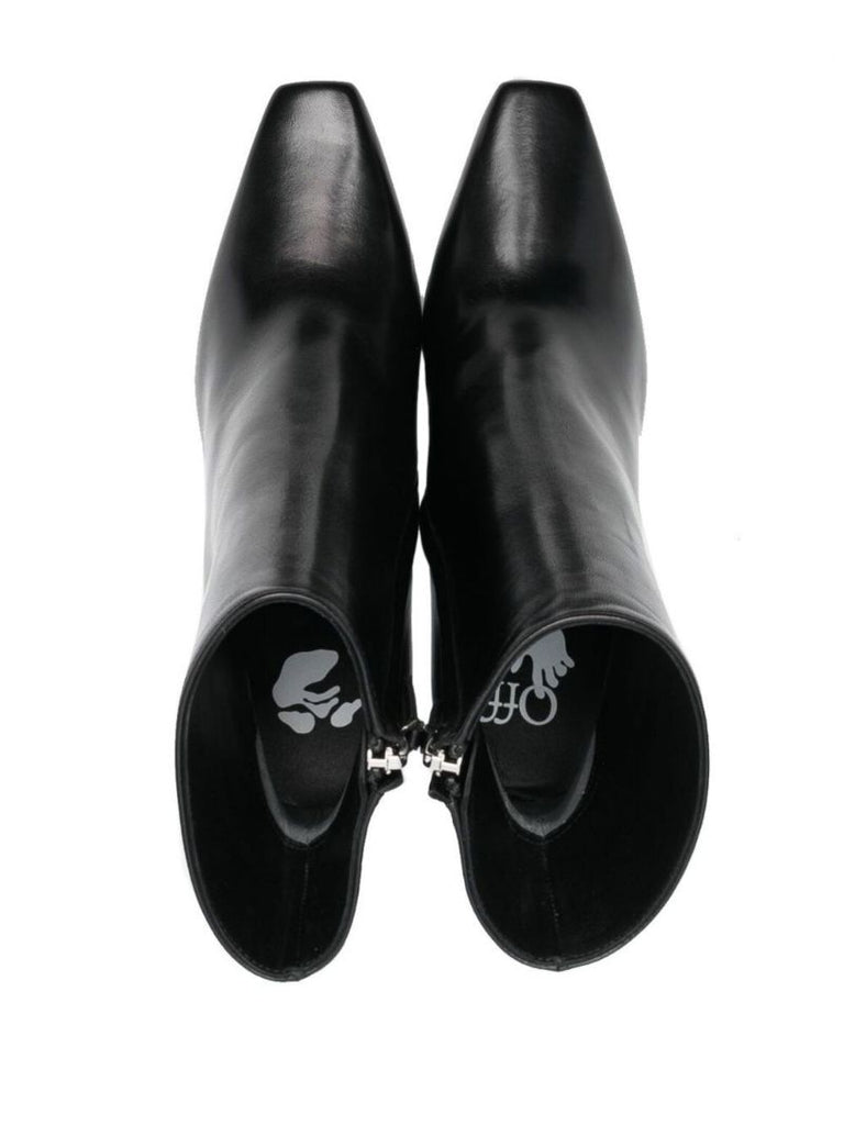 Black Allen 140 Leather Ankle Boots