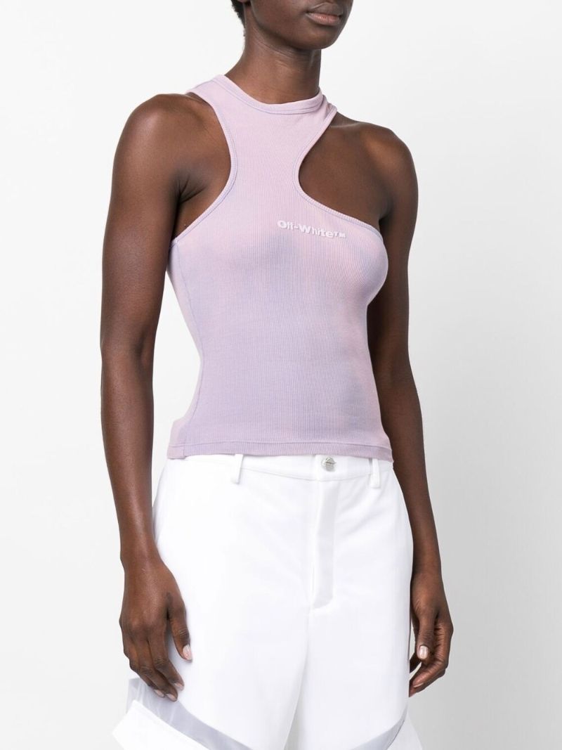 Purple Laundry Asymmetric Cotton Rowing Top