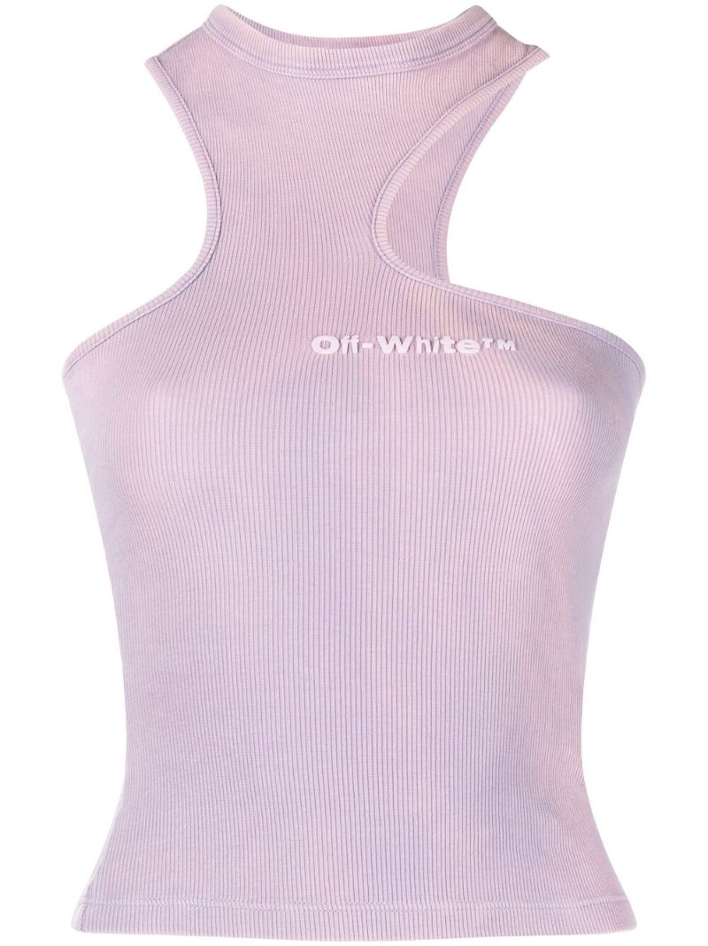 Purple Laundry Asymmetric Cotton Rowing Top