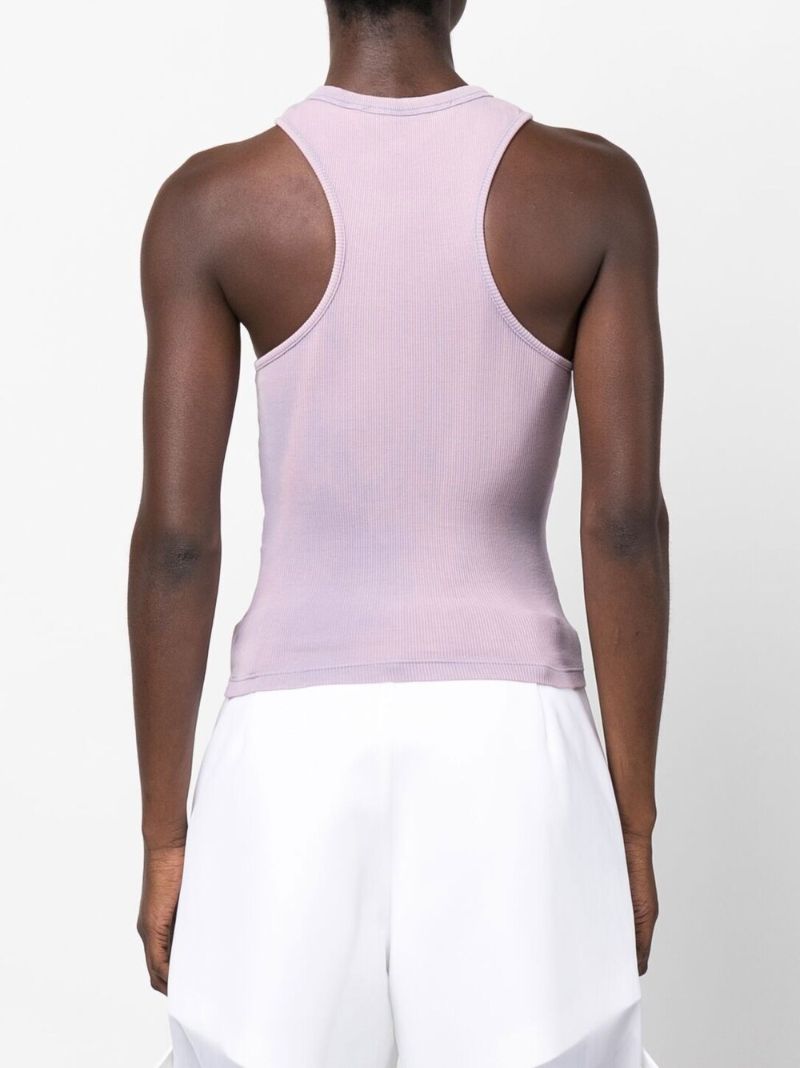 Purple Laundry Asymmetric Cotton Rowing Top
