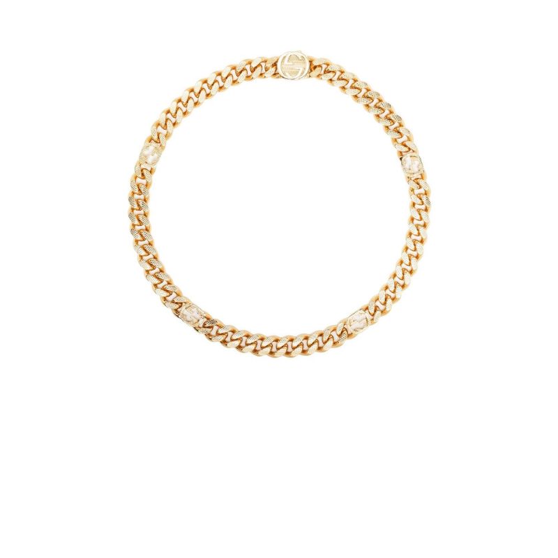 Gold-tone Interlocking G Choker Necklace