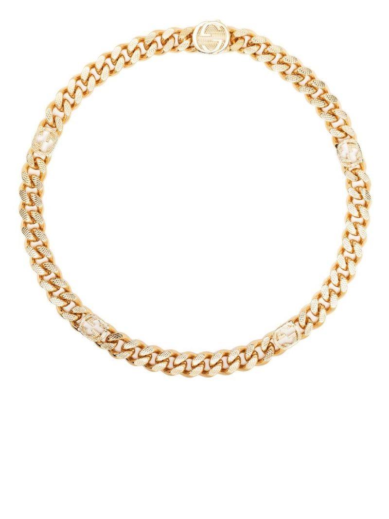 Gold-tone Interlocking G Choker Necklace
