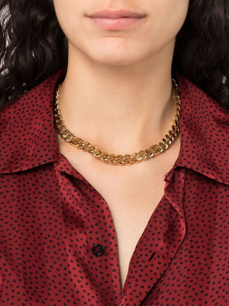 Gold-tone Interlocking G Choker Necklace
