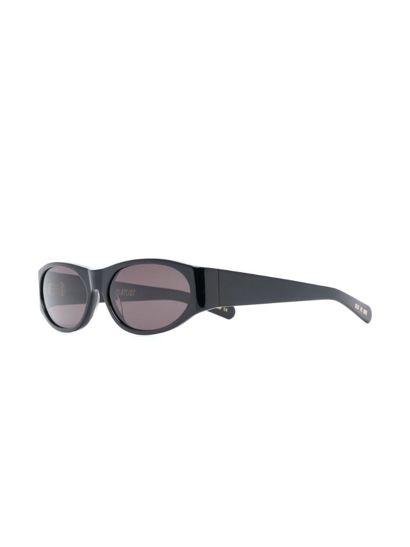 Black Eddie Kyu Oval-frame Sunglasses
