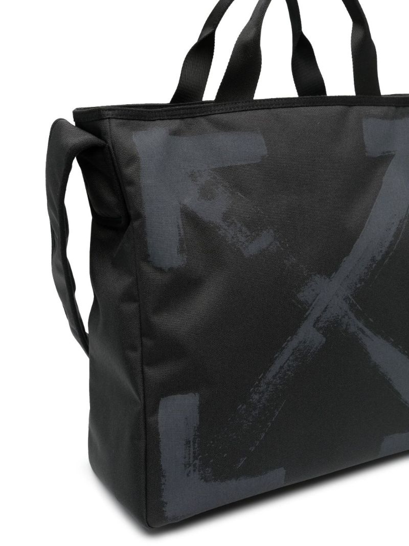 Black Arrows Print Tote Bag