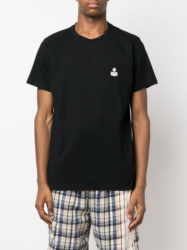 Black Logo Print Organic Cotton T-shirt