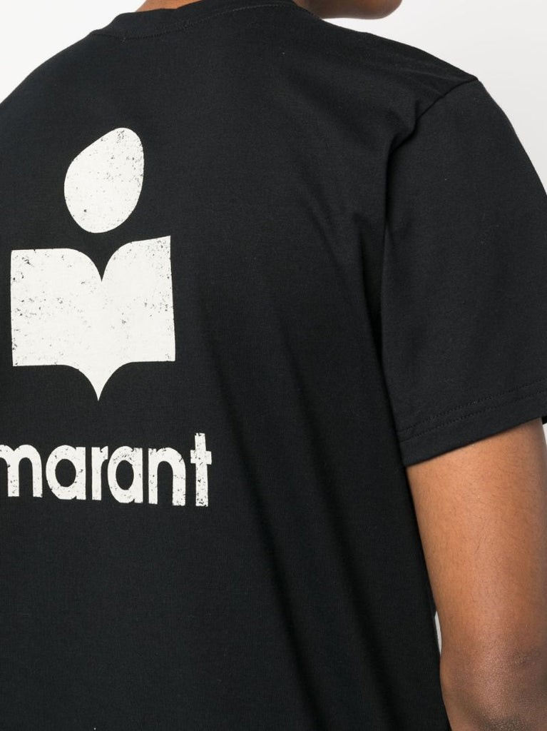 Black Logo Print Organic Cotton T-shirt