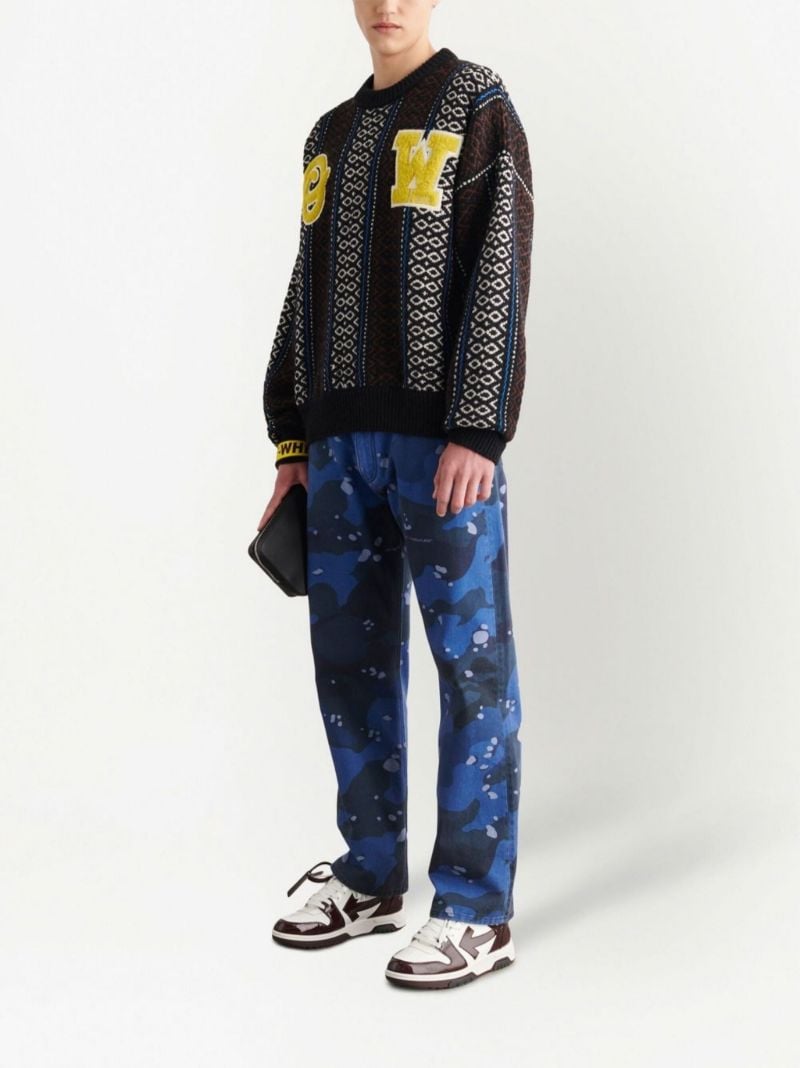 Blue Ow Baja Chunky Knit Sweater